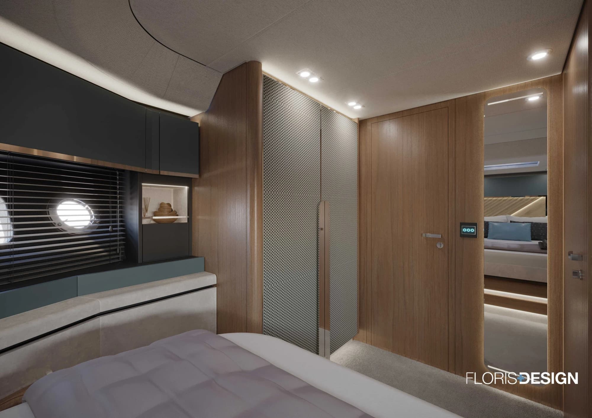 custom-yacht-bedroom-with-refined-wood-cabinetry