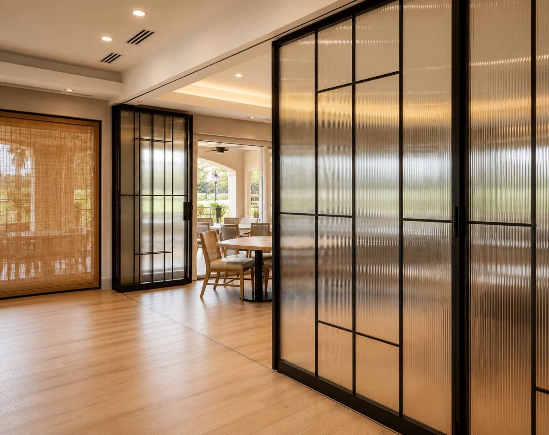 bespoke-glass-and-metal-screens-in-a-contemporary-clubhouse-barberini-interiors